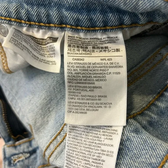 Levi’s Men’s 505 Regular Fit Jeans Shooting Star Light Wash Size 36X34 - Picture 9 of 9